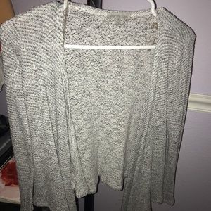 Gray Knit Cardigan